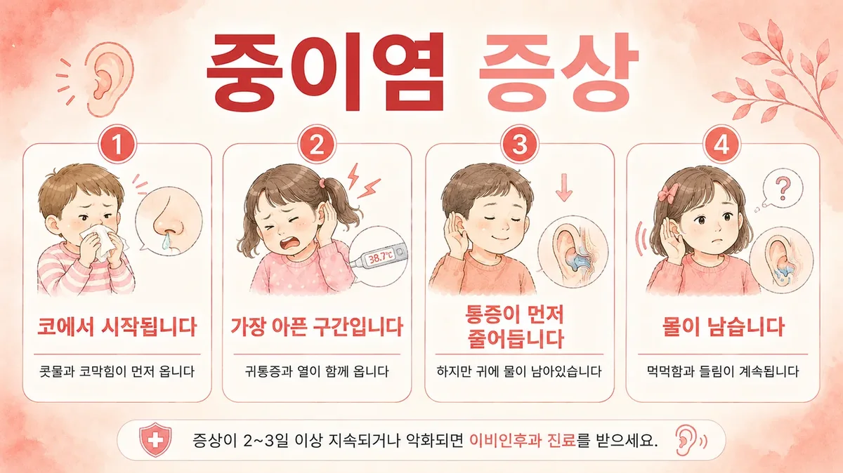 인천 송도 더율한의원 - 중이염 증상