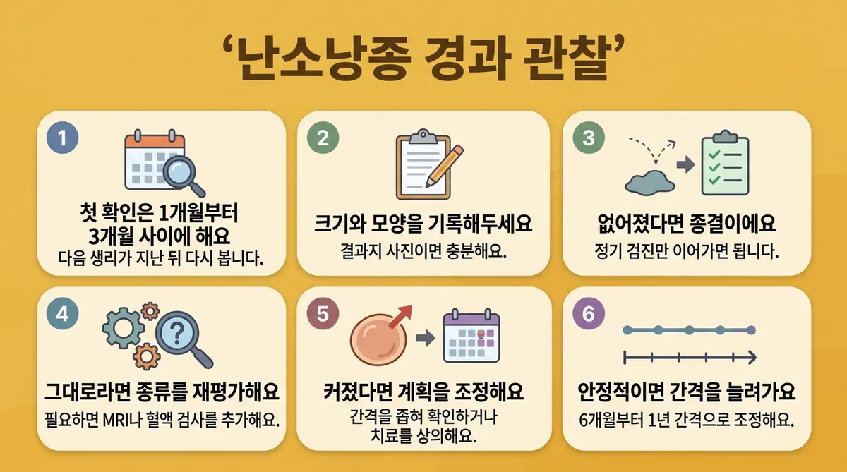 인천 송도 더율한의원 - 난소낭종 추적 관찰