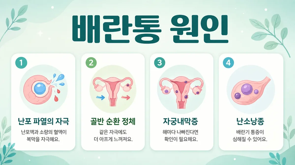 인천 송도 더율한의원 - 배란통 원인