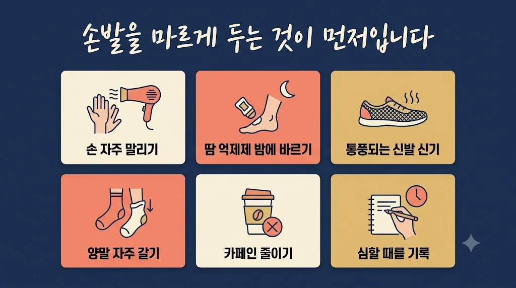 인천 송도 더율한의원 - 수족다한증 생활관리