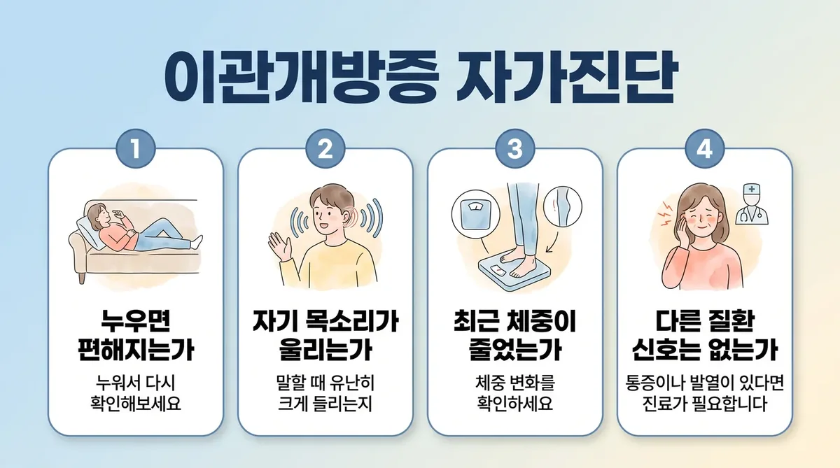 인천 송도 더율한의원 - 이관개방증 자가진단