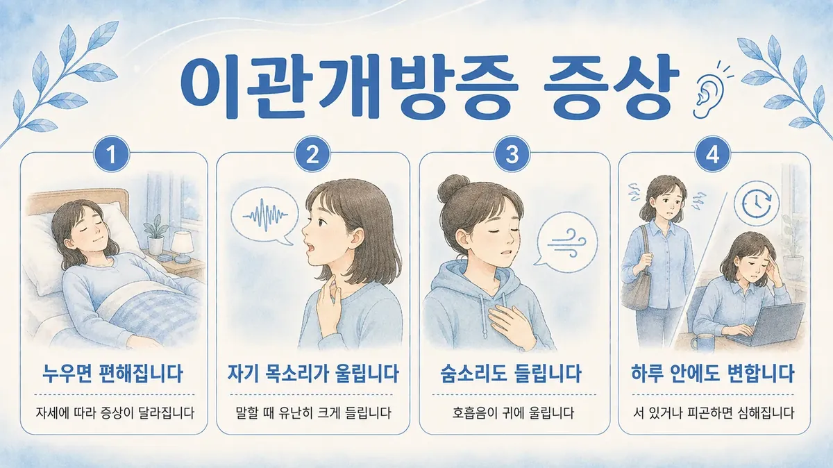 인천 송도 더율한의원 - 이관개방증 증상