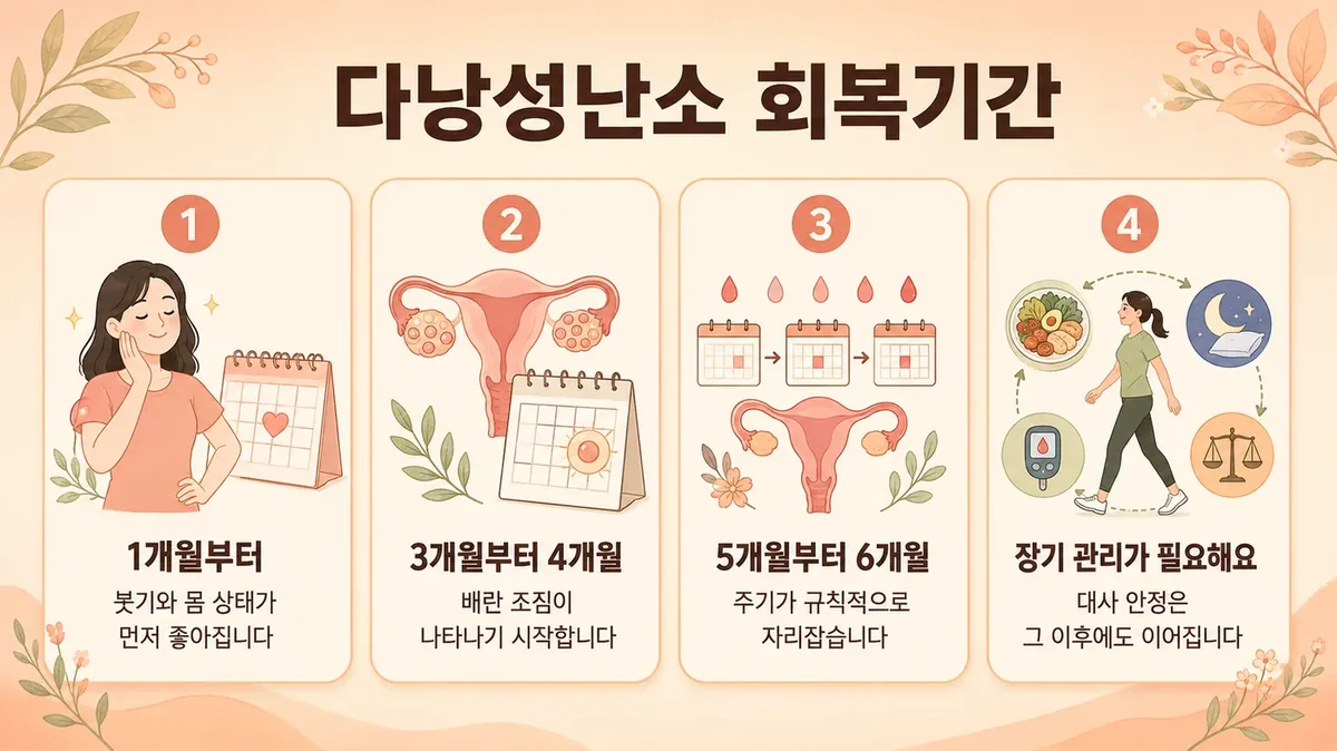 인천 송도 더율한의원 - 다낭성 난소 증후군 회복