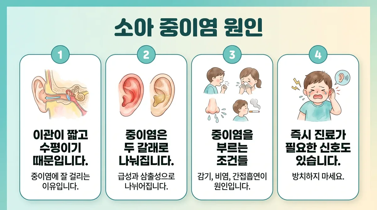 인천 송도 더율한의원 - 소아 중이염 원인