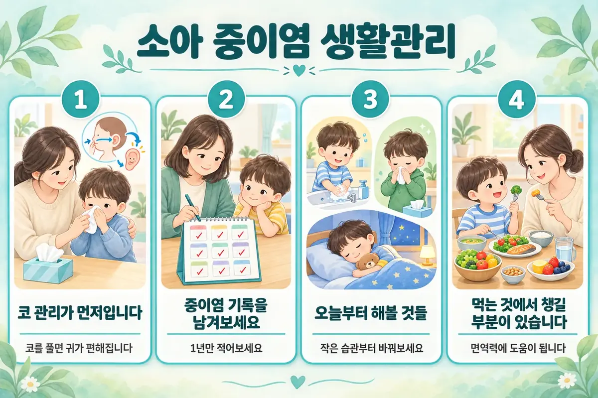 인천 송도 더율한의원 - 소아 중이염 생활관리