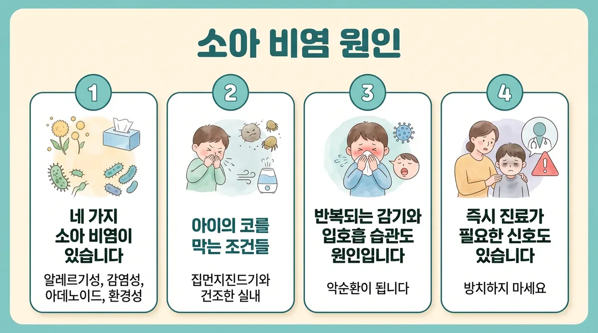 인천 송도 더율한의원 - 소아 비염 원인