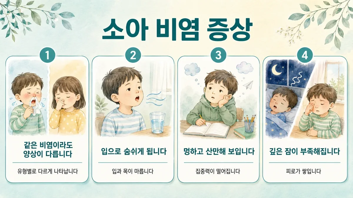 인천 송도 더율한의원 - 소아 비염 증상