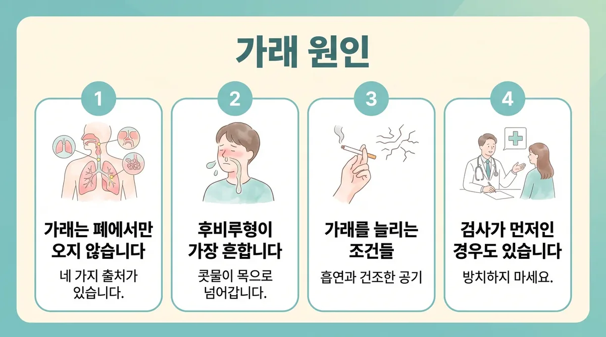 인천 송도 더율한의원 - 가래 원인
