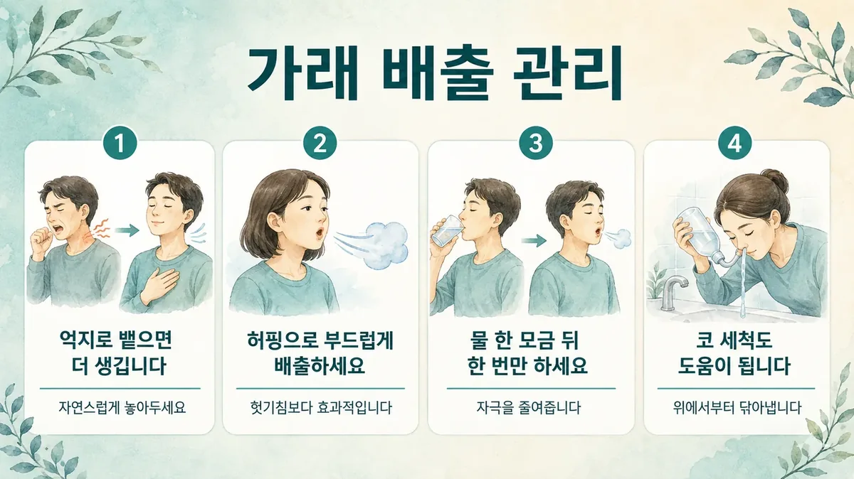 인천 송도 더율한의원 - 가래 배출