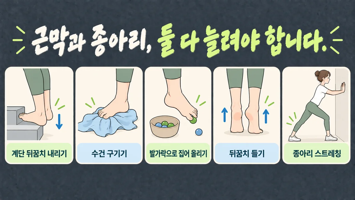 인천 송도 더율한의원 - 족저근막염 운동