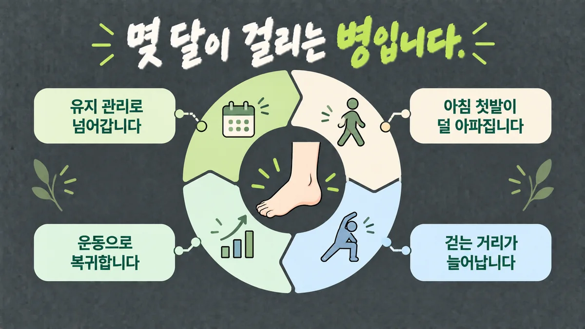 인천 송도 더율한의원 - 족저근막염 회복