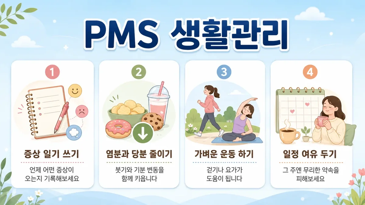 인천 송도 더율한의원 - 월경전증후군(PMS) 생활관리