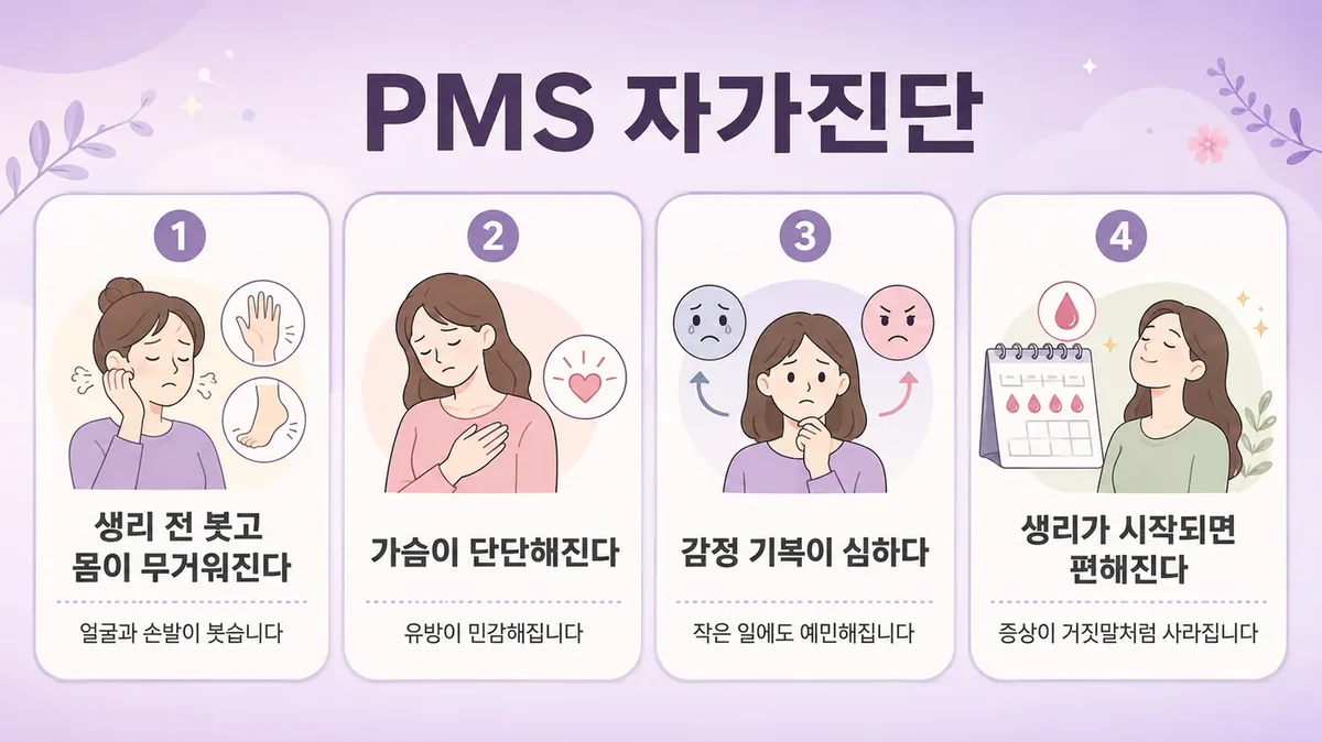 인천 송도 더율한의원 - 월경전증후군(PMS) 자가진단