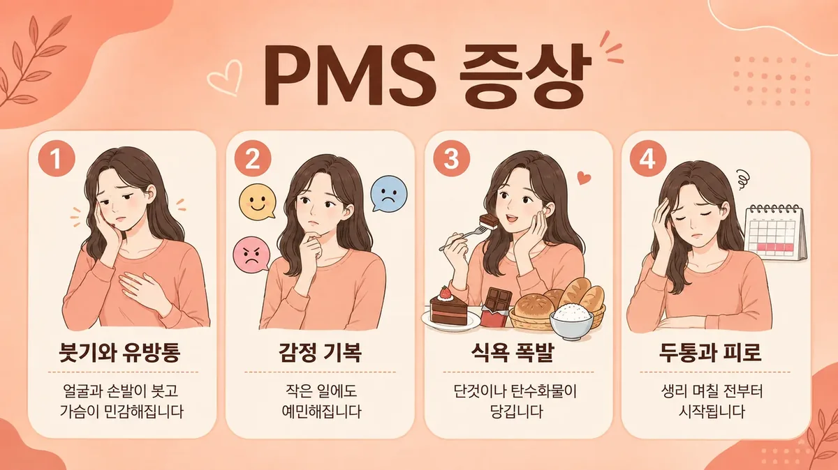 인천 송도 더율한의원 - 월경전증후군(PMS) 증상