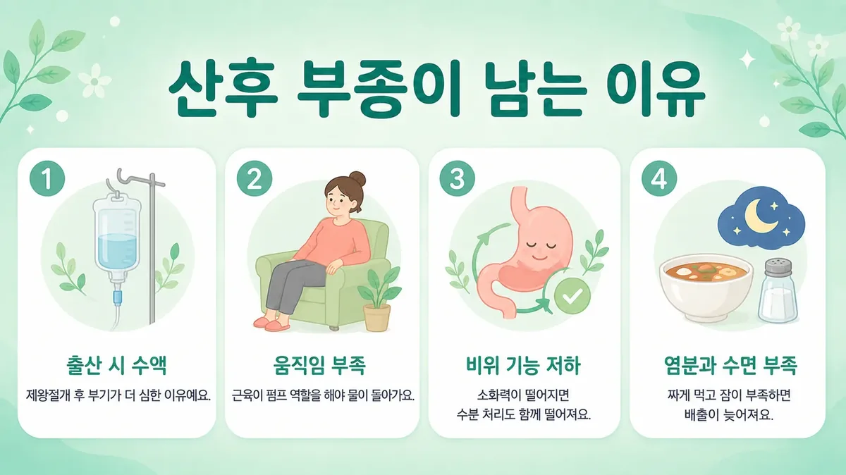 인천 송도 더율한의원 - 산후 부종 원인