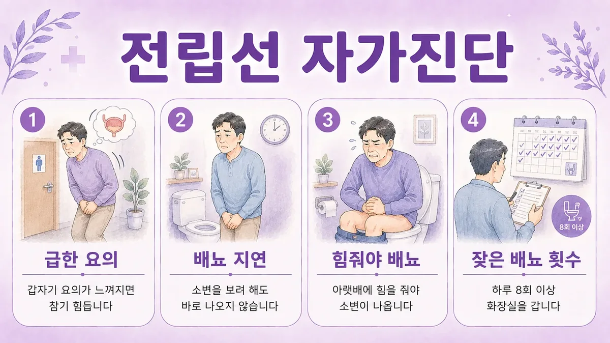 인천 송도 더율한의원 - 전립선 건강 자가진단