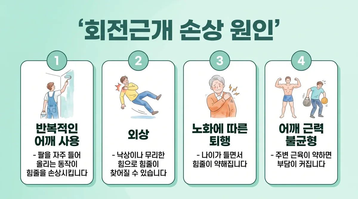 인천 송도 더율한의원 - 회전근개 손상 원인