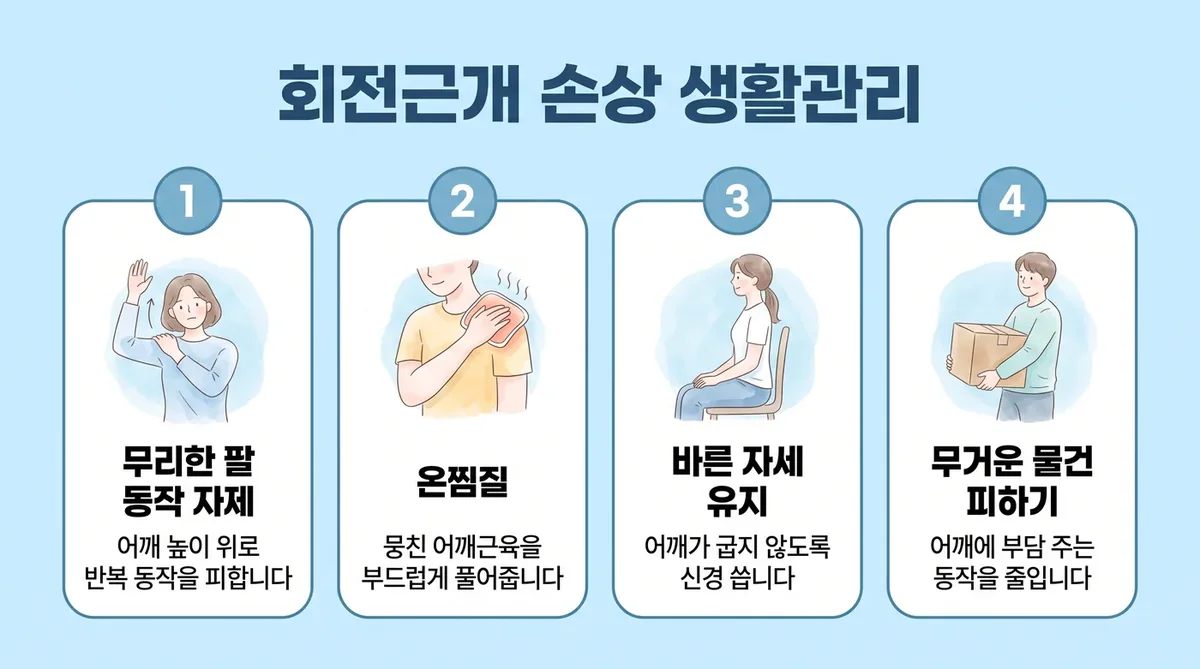 인천 송도 더율한의원 - 회전근개 손상 생활관리