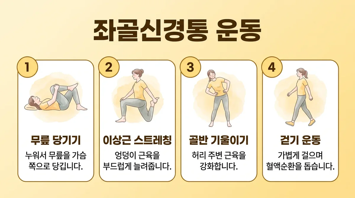인천 송도 더율한의원 - 좌골신경통 운동