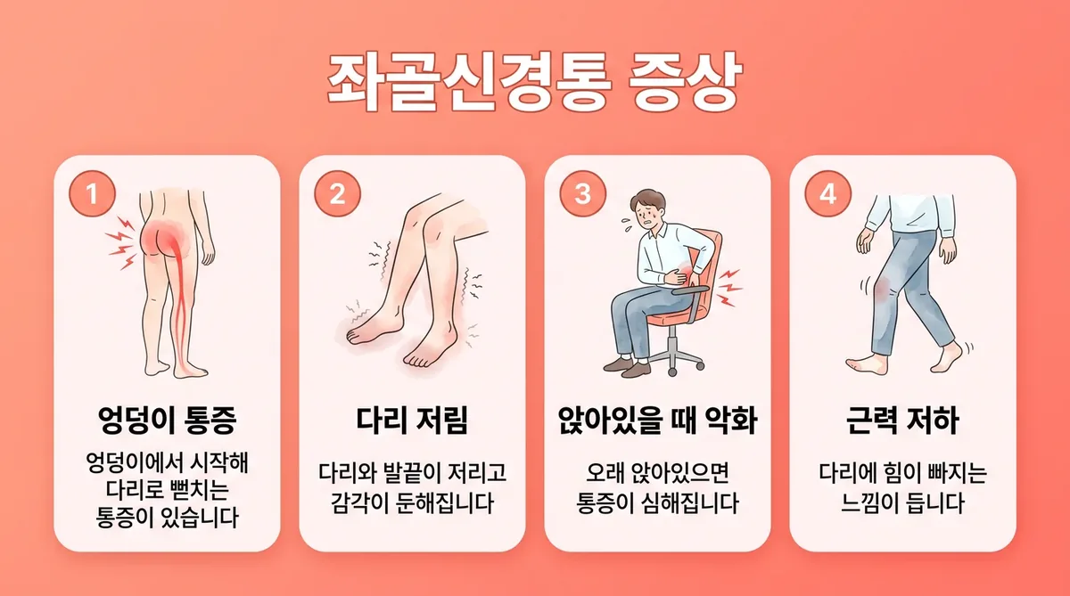 인천 송도 더율한의원 - 좌골신경통 증상