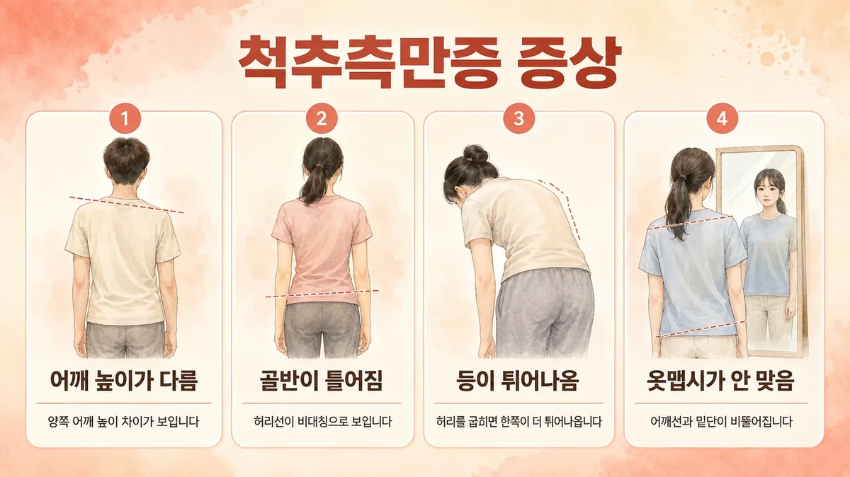 인천 송도 더율한의원 - 척추측만증 증상