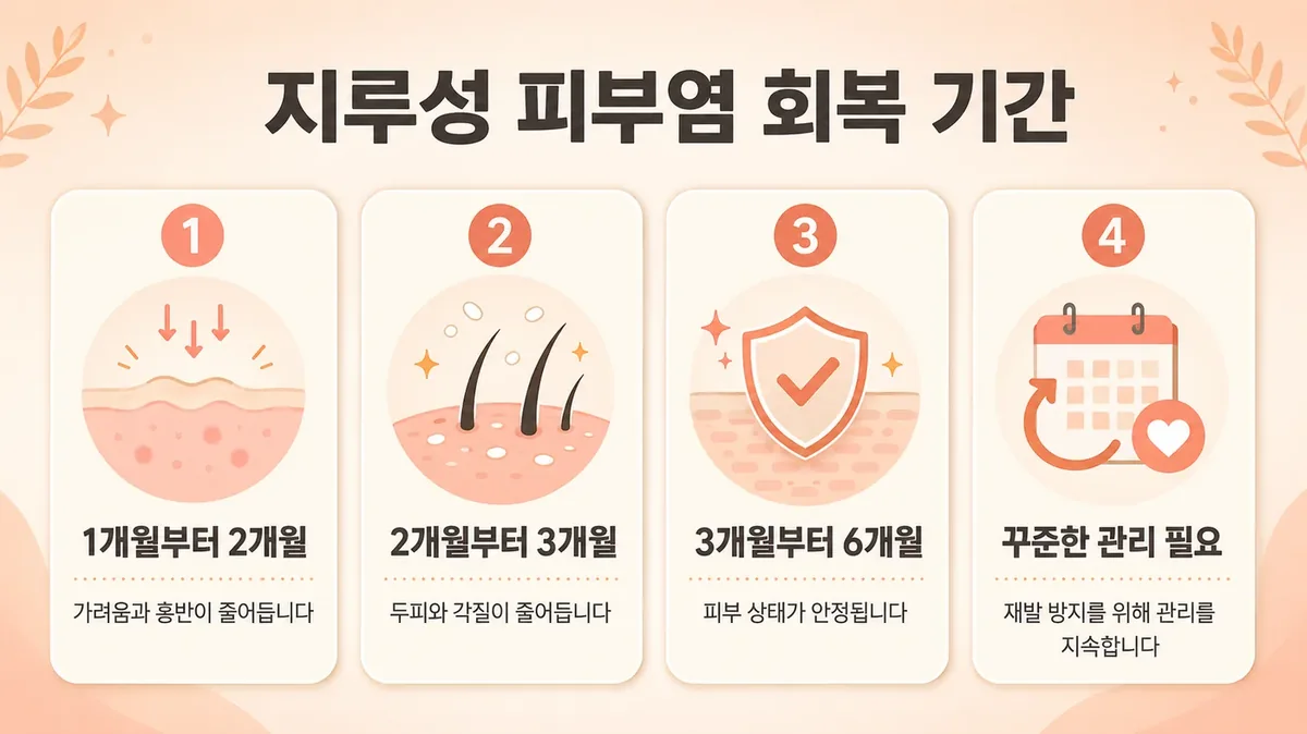 인천 송도 더율한의원 - 지루성 피부염 회복
