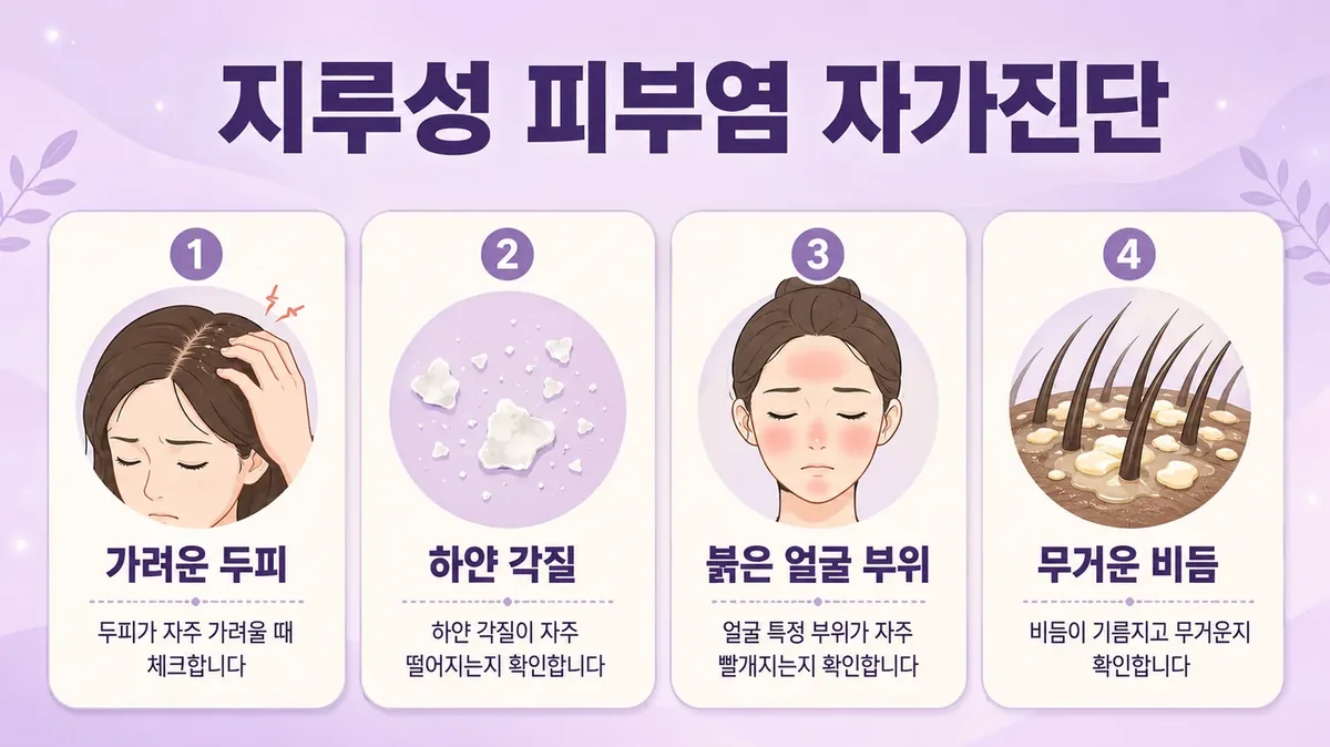 인천 송도 더율한의원 - 지루성 피부염 자가진단