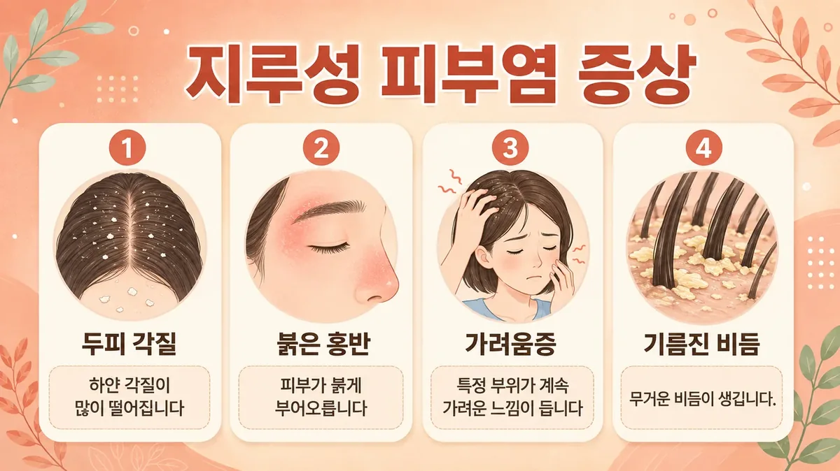 인천 송도 더율한의원 - 지루성 피부염 증상