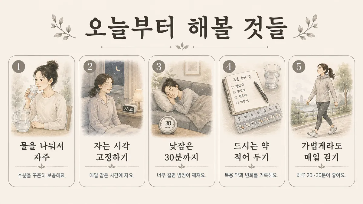 인천 송도 더율한의원 - 노인성 두통 생활관리