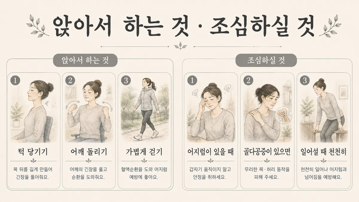 인천 송도 더율한의원 - 노인성 두통 운동