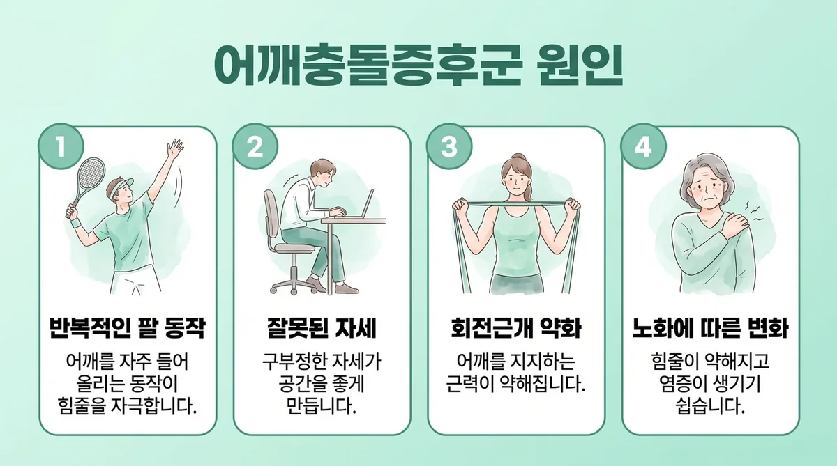 인천 송도 더율한의원 - 어깨충돌증후군 원인
