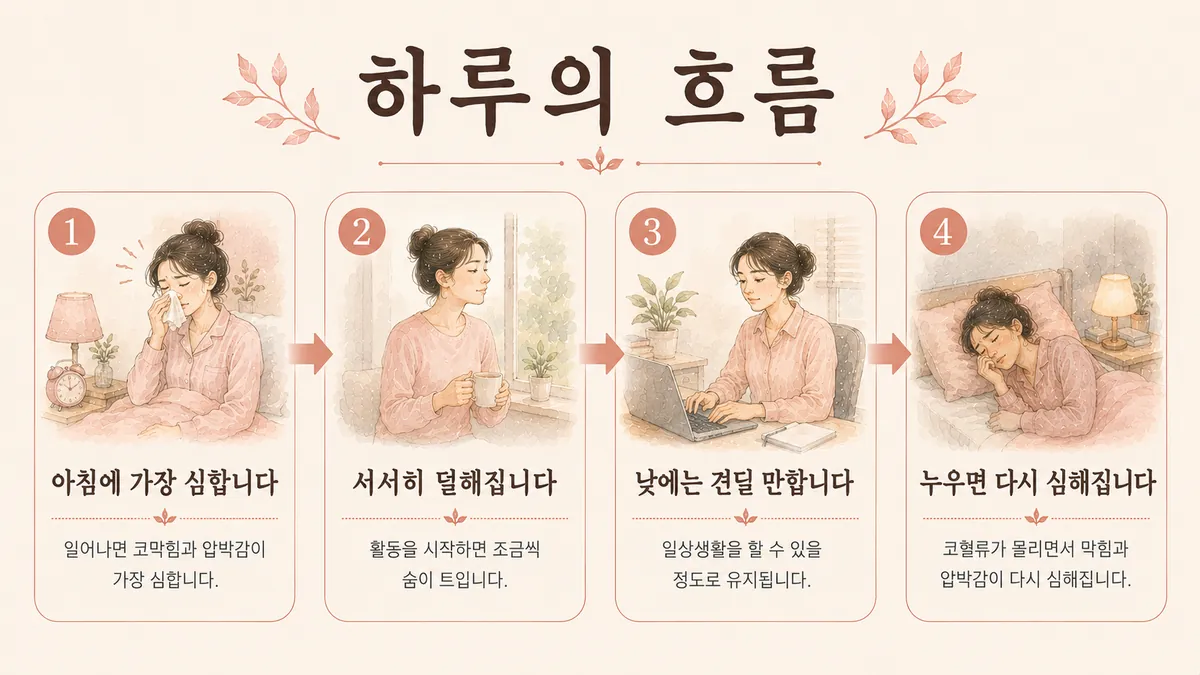 인천 송도 더율한의원 - 부비동 두통 증상
