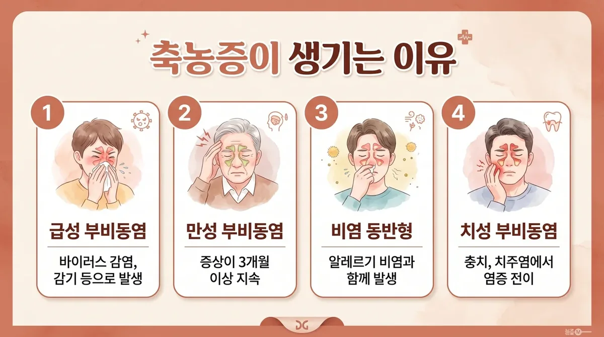 인천 송도 더율한의원 - 축농증 원인