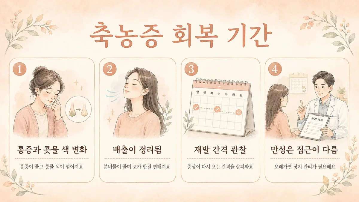 인천 송도 더율한의원 - 축농증 회복