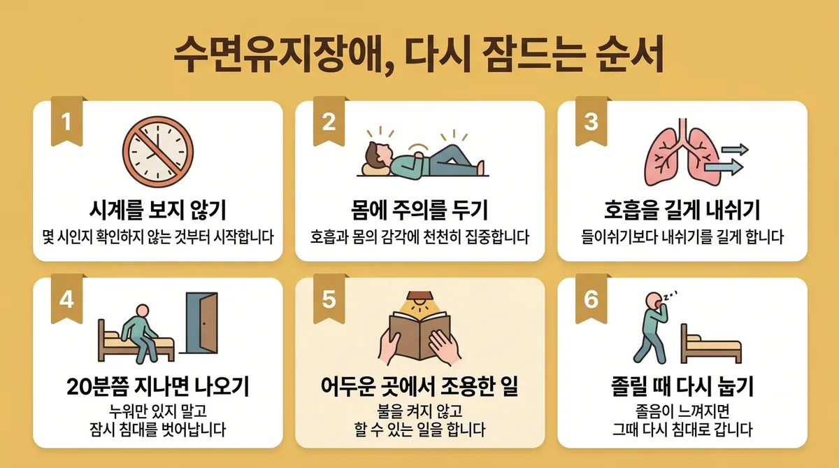 인천 송도 더율한의원 - 수면유지 장애 다시 잠들기