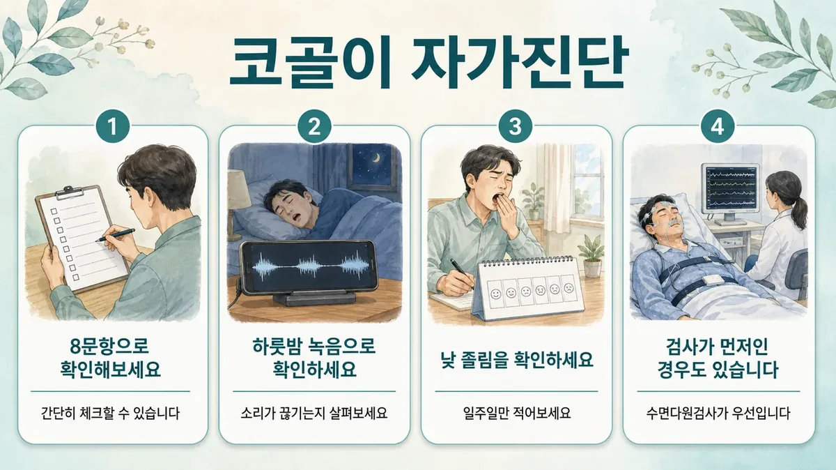 인천 송도 더율한의원 - 코골이 자가진단