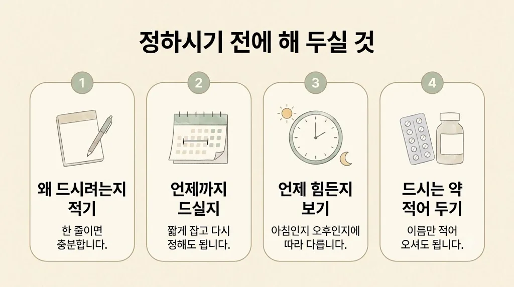 송도한의원 공진단 준비 - 드시려는 이유 적기·기간 정하기·힘든 때 보기·드시는 약 적기