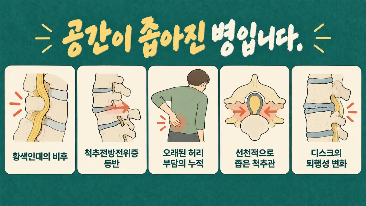 인천 송도 더율한의원 - 척추관협착증 원인