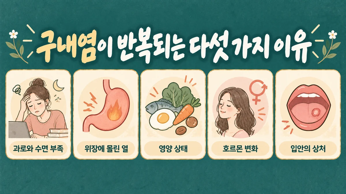구내염이 반복되는 이유 - 인천 송도 더율한의원