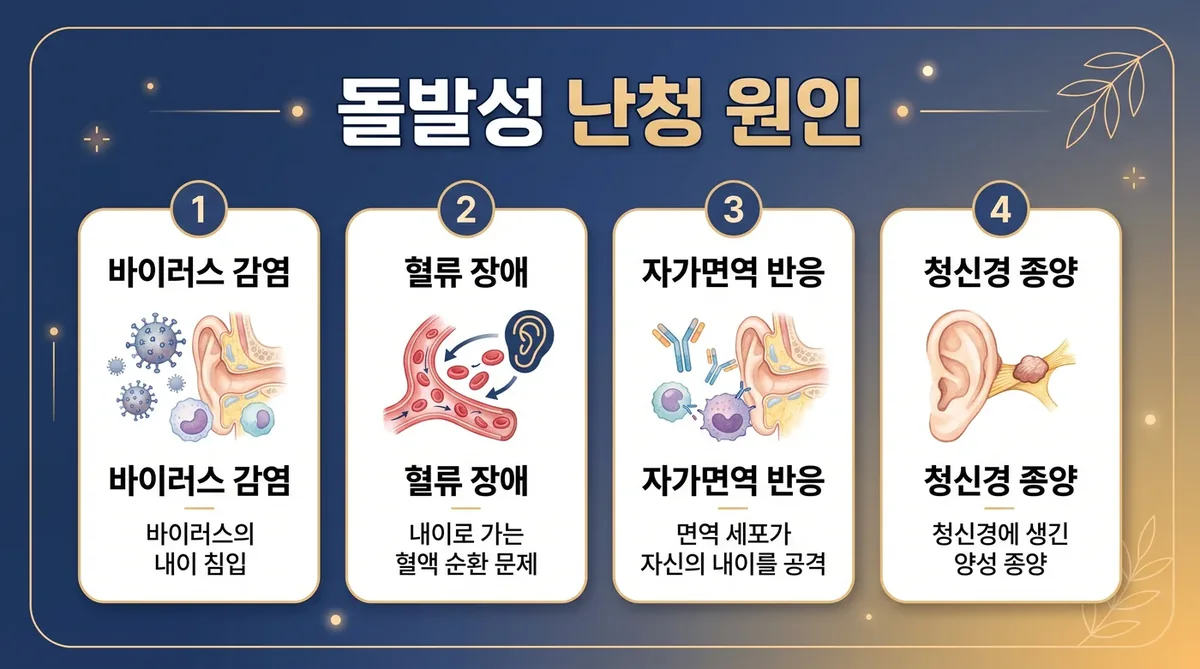 인천 송도 더율한의원 - 돌발성 난청 원인