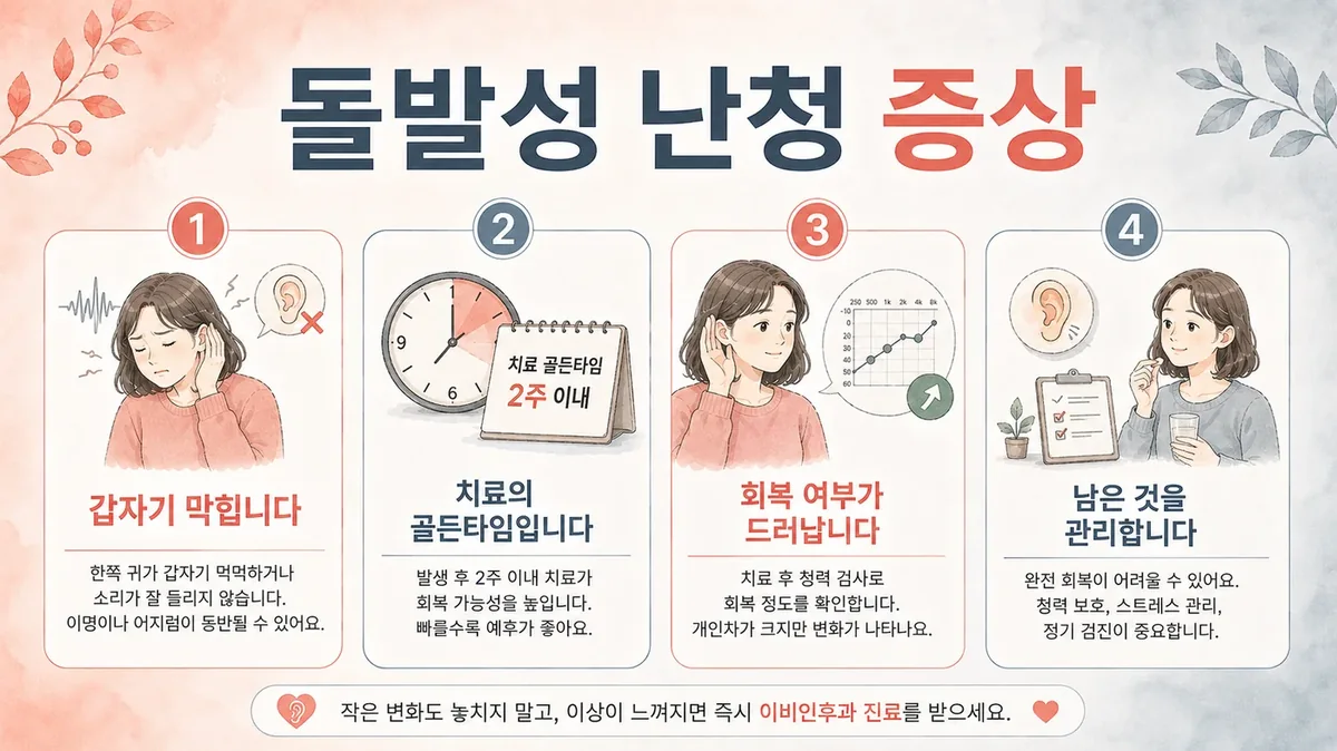 인천 송도 더율한의원 - 돌발성 난청 증상