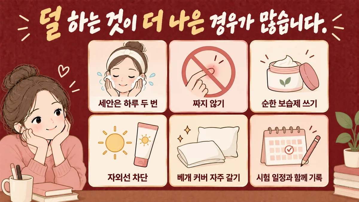 인천 송도 더율한의원 - 청소년 여드름 생활관리