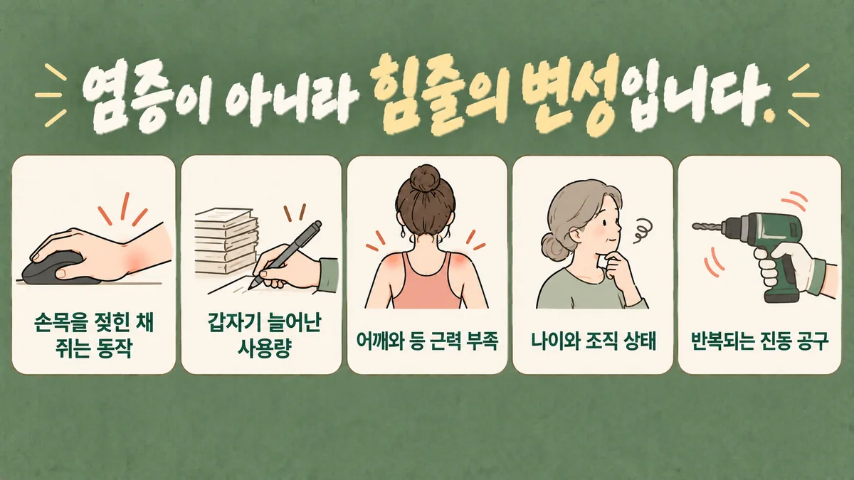 인천 송도 더율한의원 - 테니스엘보 원인