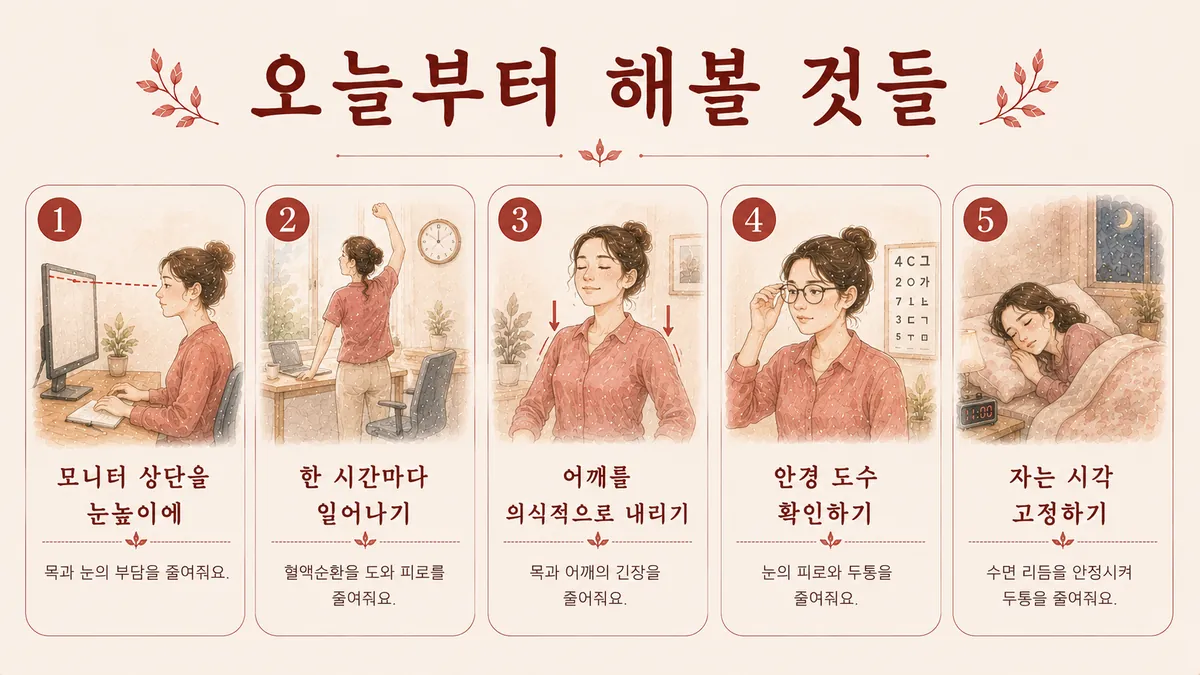 인천 송도 더율한의원 - 긴장성 두통 생활관리