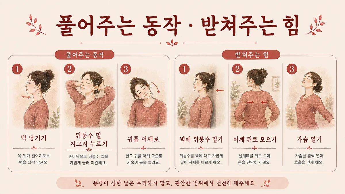 인천 송도 더율한의원 - 긴장성 두통 운동