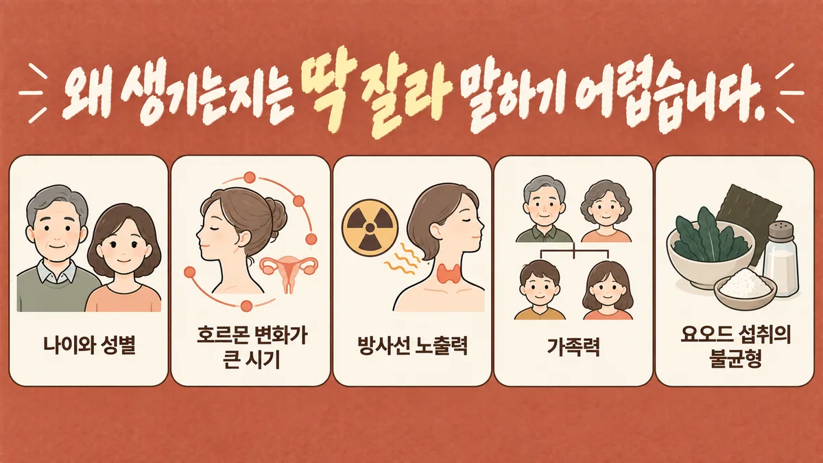 인천 송도 더율한의원 - 갑상선결절 원인