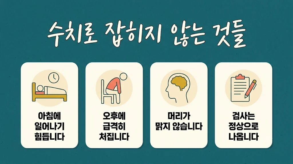 인천 송도 더율한의원 - 수치는 정상인데 힘들 때 증상