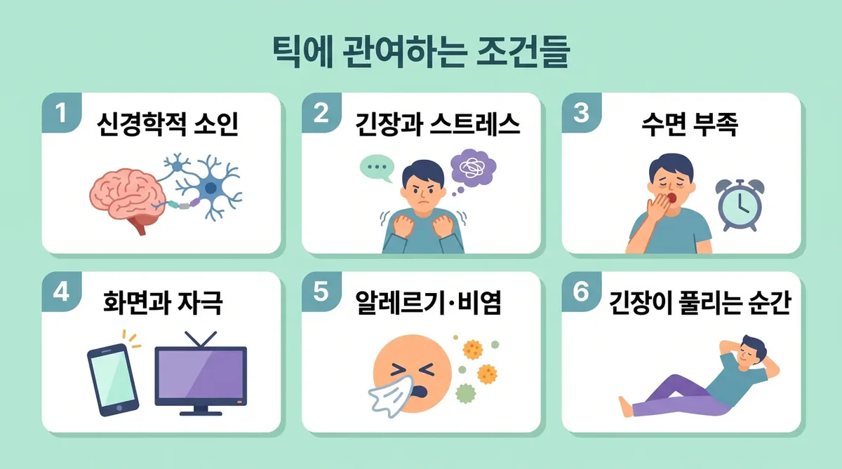 인천 송도 더율한의원 - 틱 원인