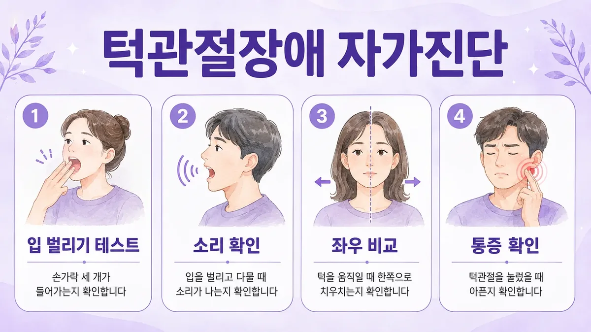 인천 송도 더율한의원 - 턱관절장애 자가진단