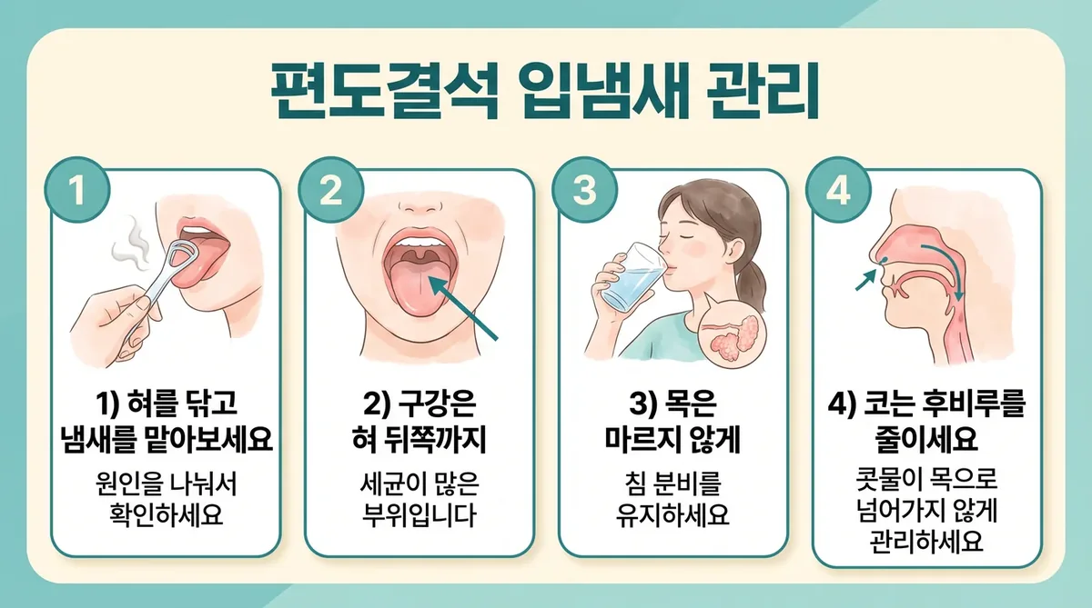 인천 송도 더율한의원 - 편도결석 입냄새 관리